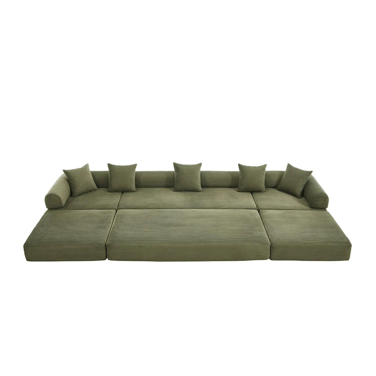 Convertible Folding Corduroy Memory Foam Sofa Bed - Omega Lifestyles