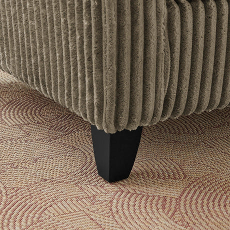 Corduroy Ergonomic Back Support Lazyman Sofa Chair - Omega Lifestyles