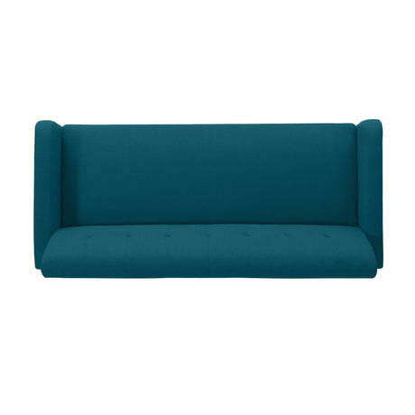 Mid-Century Modern Blue Green 3-Seat Sofa - Omega Lifestyles