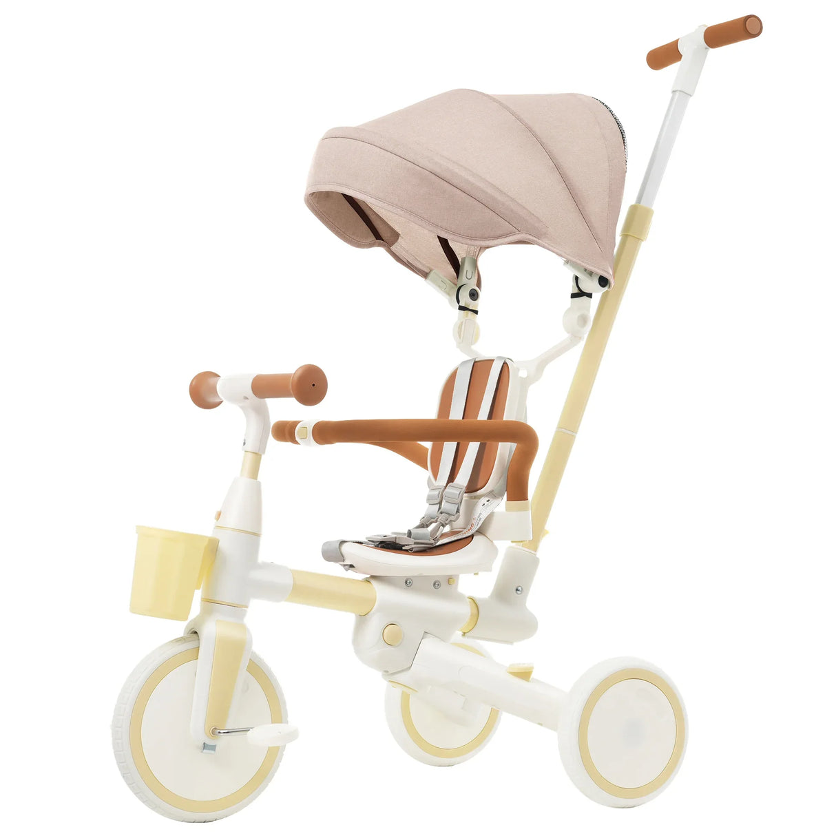 7-in-1 Multifunctional Aluminum Toddler Tricycle With Canopy - Omega Lifestyles