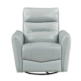 Top Grain Leather Swivel Recliner Chair With Glide - Omega Lifestyles