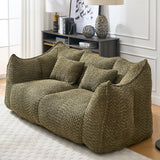 Dual Chenille Bean Bag Chair With High Resilience Foam Core - Omega Lifestyles