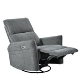 Power Swivel Rocker Recliner Chair With USB Ports - Omega Lifestyles