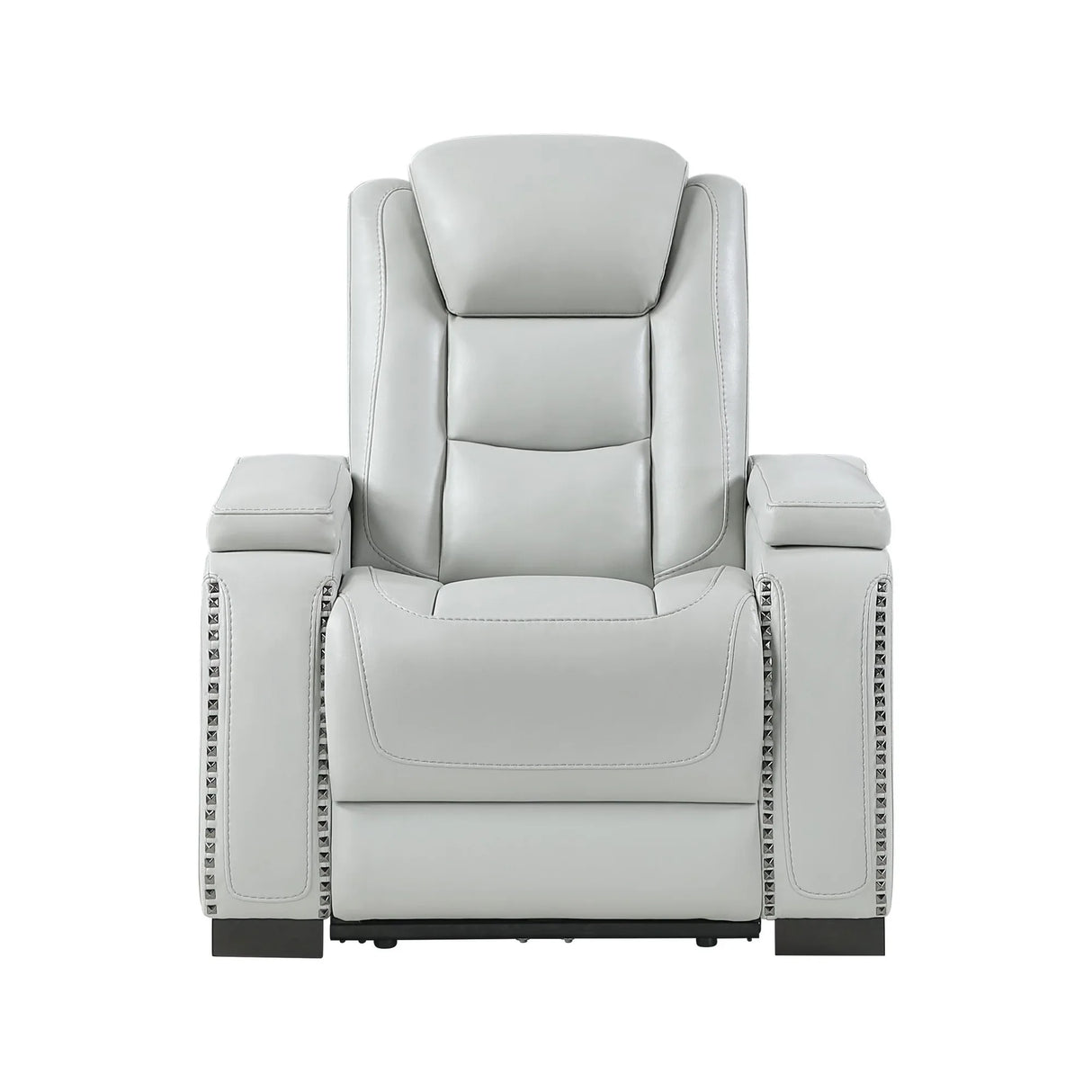 Grey Power Recliner With USB Charging Power Headrest - Omega Lifestyles