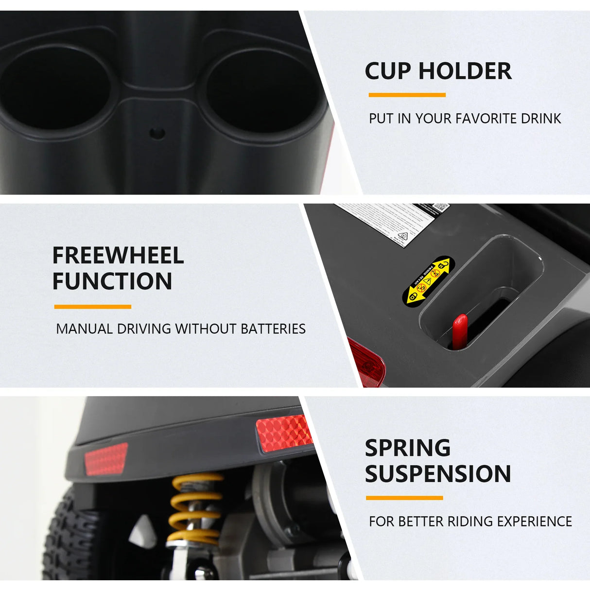 Outdoor Compact Mobility Scooter With Windshield Cup Holders USB - Omega Lifestyles