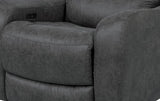 Contemporary Power Recliner Oversized Seat Soft Track Arms - Omega Lifestyles