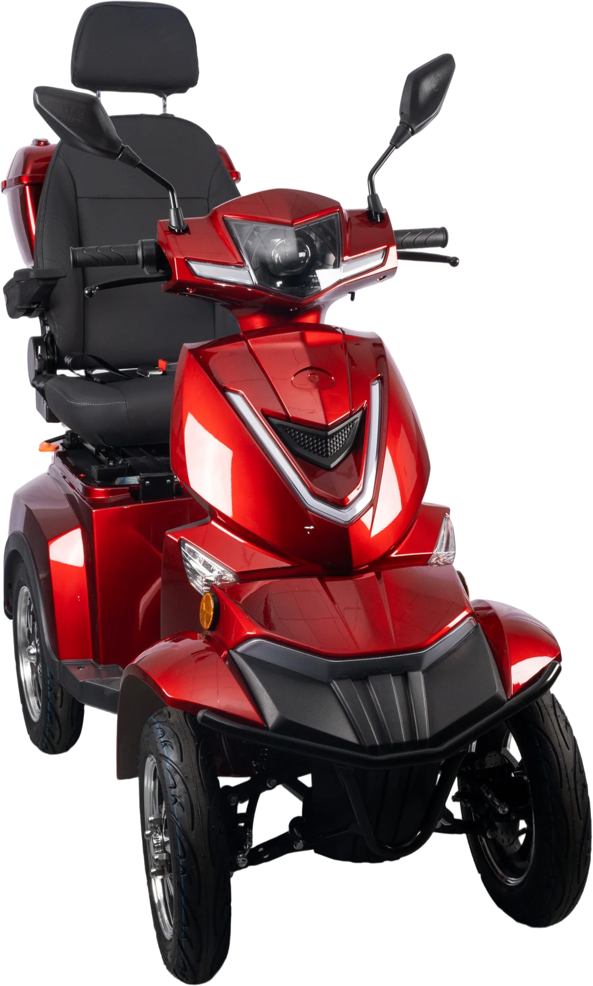 Heavy Duty 4 Wheel Red Mobility Scooter - Omega Lifestyles