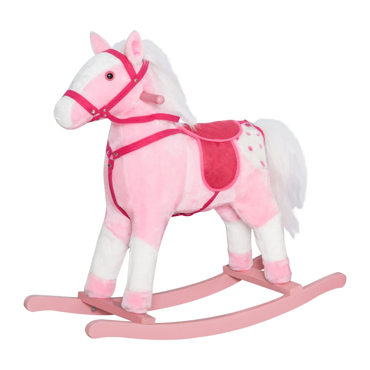 Plush Kids Rocking Horse Toddler Ride-On Toy - Omega Lifestyles