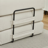Corduroy Folding Sofa Bed With Foam Spring Mattress - Omega Lifestyles