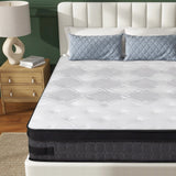 King Medium 10-Inch Cooling Gel Memory Foam Hybrid Mattress - Omega Lifestyles