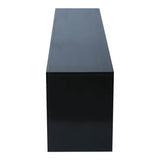 Classic Black TV Stand With RGB LED Lighting - Omega Lifestyles