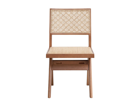 Set Of 2 Natural Rattan Patio Side Chairs - Omega Lifestyles