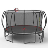 16-Foot Outdoor Galvanized Steel Garden Trampoline - Omega Lifestyles
