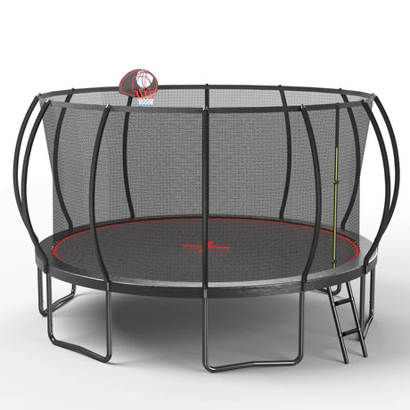 16-Foot Outdoor Galvanized Steel Garden Trampoline - Omega Lifestyles