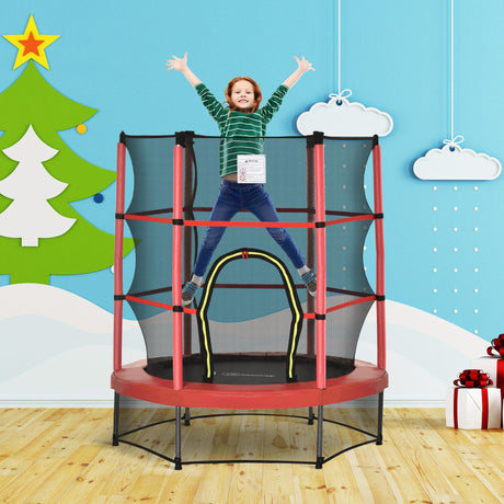 Kids Springless Indoor Outdoor Safety Trampoline With Net - Omega Lifestyles