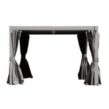 10x10-Foot Aluminum Outdoor Louvered Pergola With Adjustable Louvers