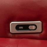 Power Recliner Chair PU Leather With USB Tray Table - Omega Lifestyles