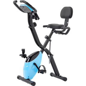 Folding Magnetic Resistance Adjustable Upright Recumbent Exercise Bike - Omega Lifestyles