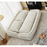 Medium-Soft Adjustable Loveseat Lazy Sofa With Chenille Upholstery - Omega Lifestyles
