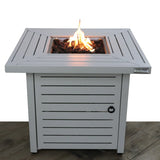 Modern Steel Outdoor 40000 BTU Fire Pit Table - Omega Lifestyles