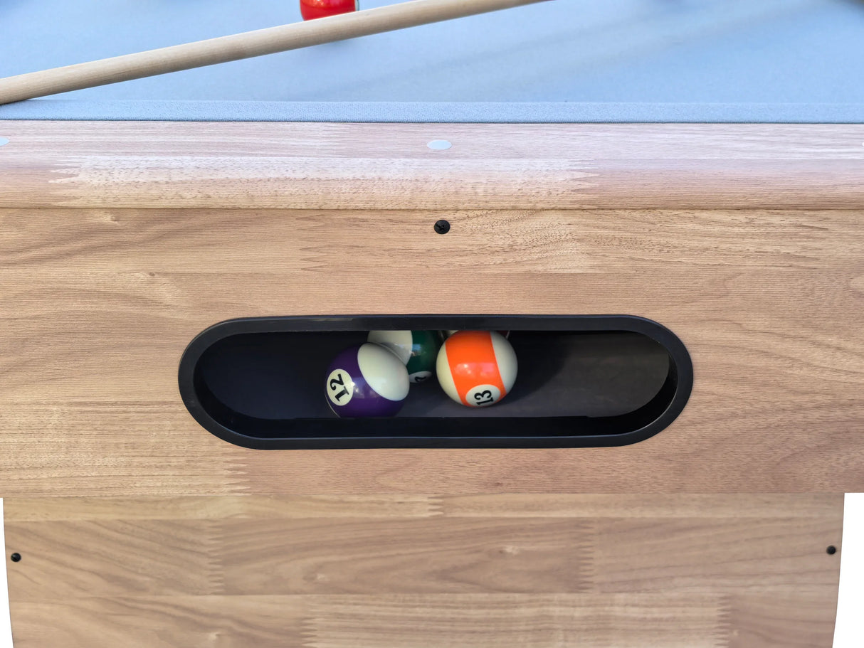 7-Ft Foldable Wood MDF Pool Table Billiards Gaming Table - Omega Lifestyles