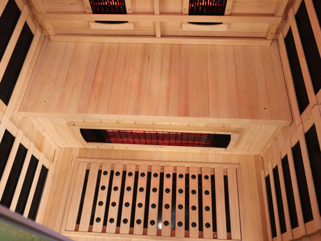 2 to 3 Person Hemlock Wood Low EMF Far Infrared Sauna - Omega Lifestyles