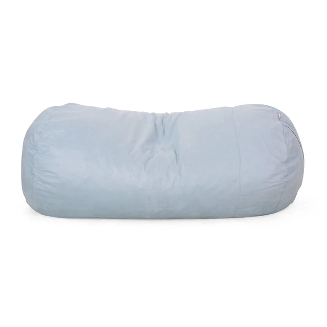 Large 8-Foot Microfiber Cylindrical Foam-Filled Bean Bag - Omega Lifestyles