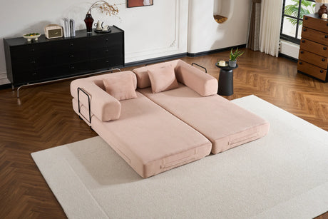 Convertible Corduroy 4-in-1 Sleeper Sofa Bed - Omega Lifestyles