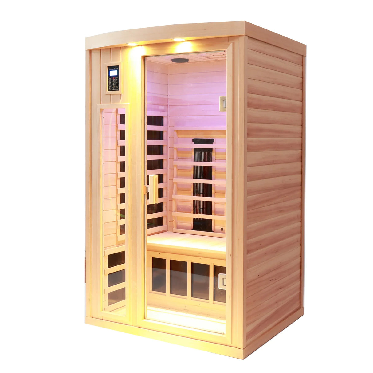 Two-Person Eastern Hemlock Low EMF Far Infrared Sauna - Omega Lifestyles