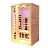 Two-Person Eastern Hemlock Low EMF Far Infrared Sauna - Omega Lifestyles