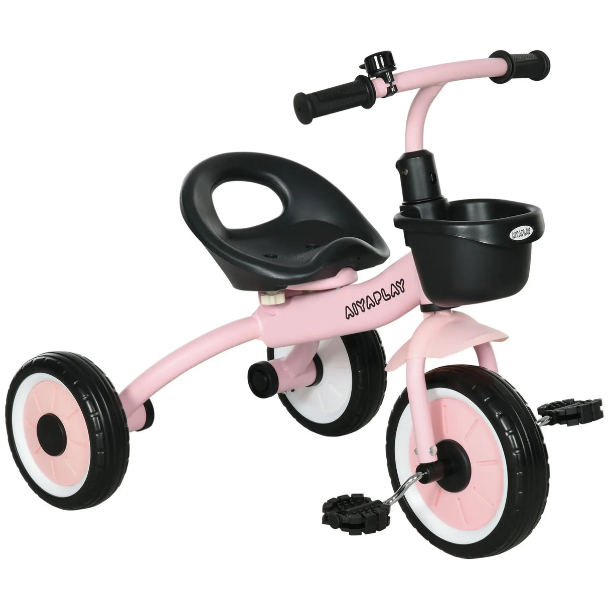Adjustable Seat Toddler Metal Tricycle With Bell Basket - Omega Lifestyles
