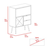 Modern Orchid Bar Storage Cabinet With Drawers - Omega Lifestyles