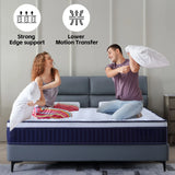 Twin Xl Medium Firm 10-Inch Hybrid Memory Foam Mattress - Omega Lifestyles
