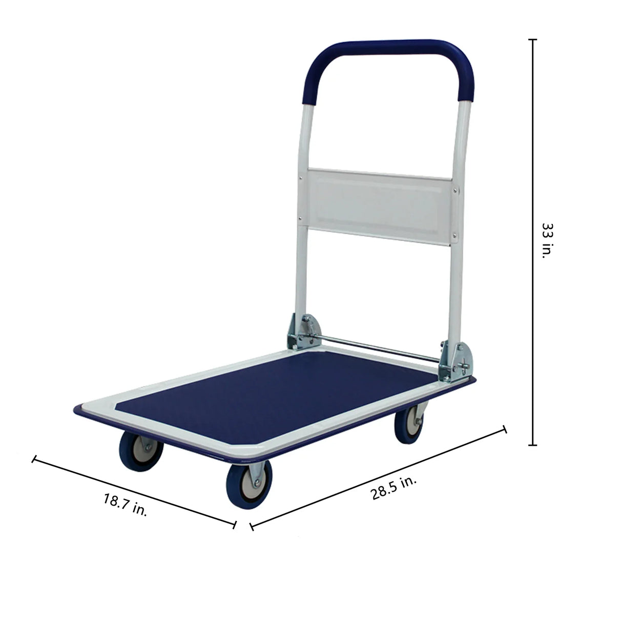 Heavy-Duty Folding Steel Platform Hand Truck Cart - Omega Lifestyles