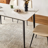 Mid Century Modern 55-Inch Round Sintered Stone Dining Table - Omega Lifestyles