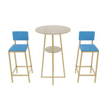 Three Piece Bar Table And Chairs Set With Storage - Omega Lifestyles