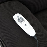 Medium-Firm Corduroy Remote-Controlled Heating Massage Recliner - Omega Lifestyles