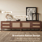 Modern 78-Inch Solid Wood Media Console TV Stand - Omega Lifestyles