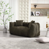 Chenille Twin Cozy Bean Bag Chair With Foam Core - Omega Lifestyles