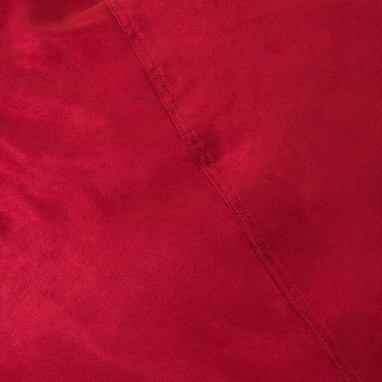 Large Red Microsuede High-Density Shredded Foam Bean Bag Chair - Omega Lifestyles