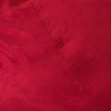 Large Red Microsuede High-Density Shredded Foam Bean Bag Chair - Omega Lifestyles
