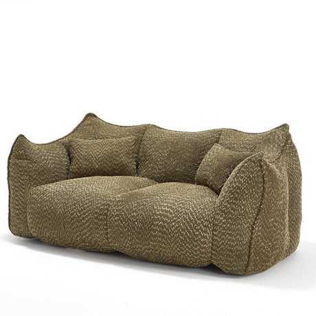 Dual Chenille Bean Bag Chair With High Resilience Foam Core - Omega Lifestyles
