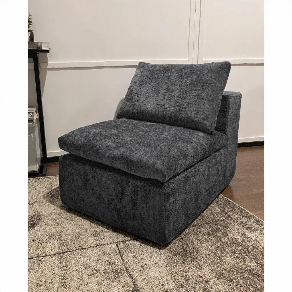 Plush Corduroy Modular Sectional Chaise Lounge Sofa - Omega Lifestyles