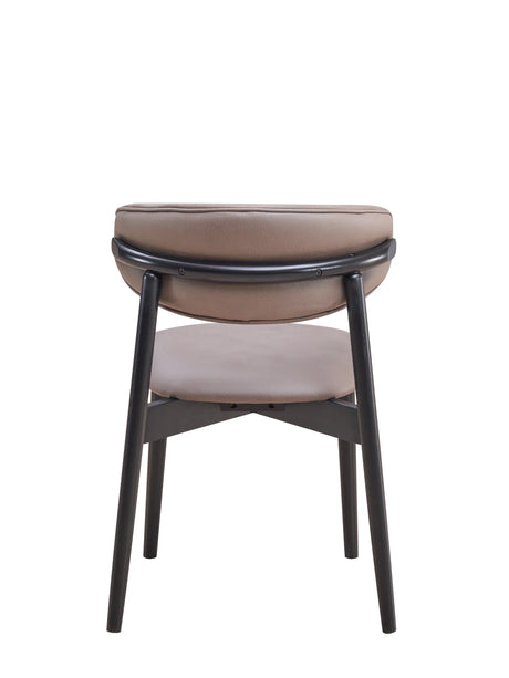 Pair Of Gray Polished Microfiber Side Chairs With Foam Seat - Omega Lifestyles