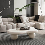 Modern 40-Inch Cloud Shaped Lacquered Coffee Table - Sleep Galleria