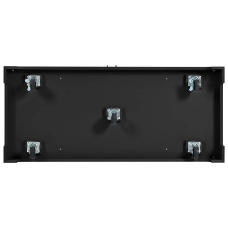 Fluted Rubber Wood Kitchen Island With Trash Can Cabinet - Omega Lifestyles