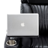 Power Swivel PU Leather Recliner Chair With Tray Table - Omega Lifestyles