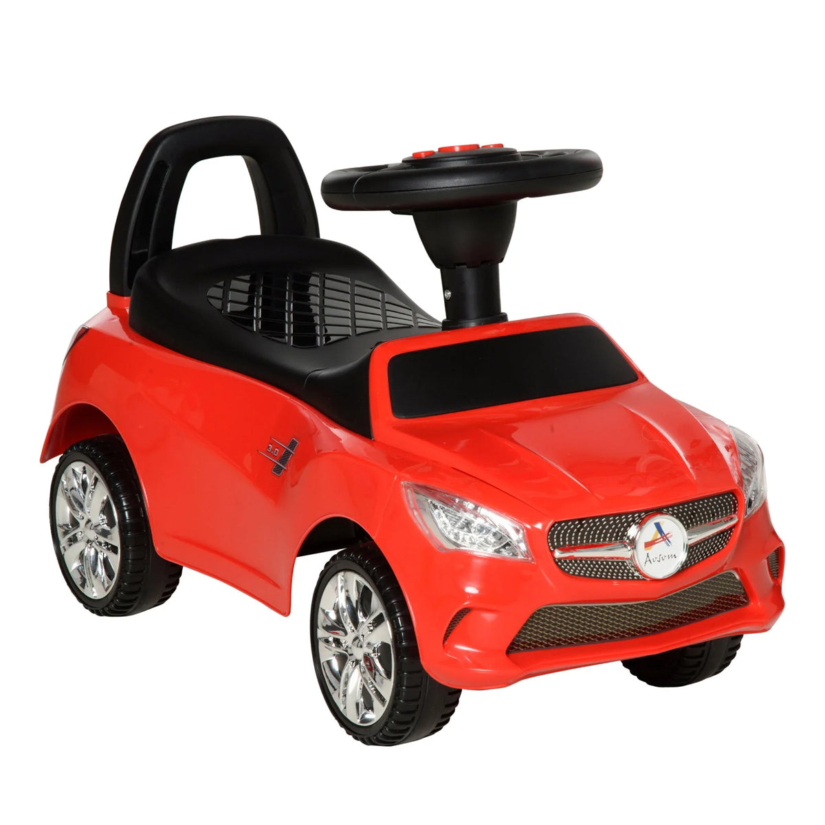Toddler Foot-To-Floor Ride On Push Car With Horn - Omega Lifestyles