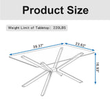 Modern Tempered Glass Rectangular Coffee Table - Sleep Galleria