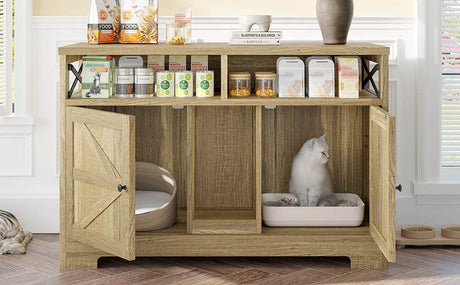 Multifunctional Cat Litter Box Enclosure Furniture - Sleep Galleria